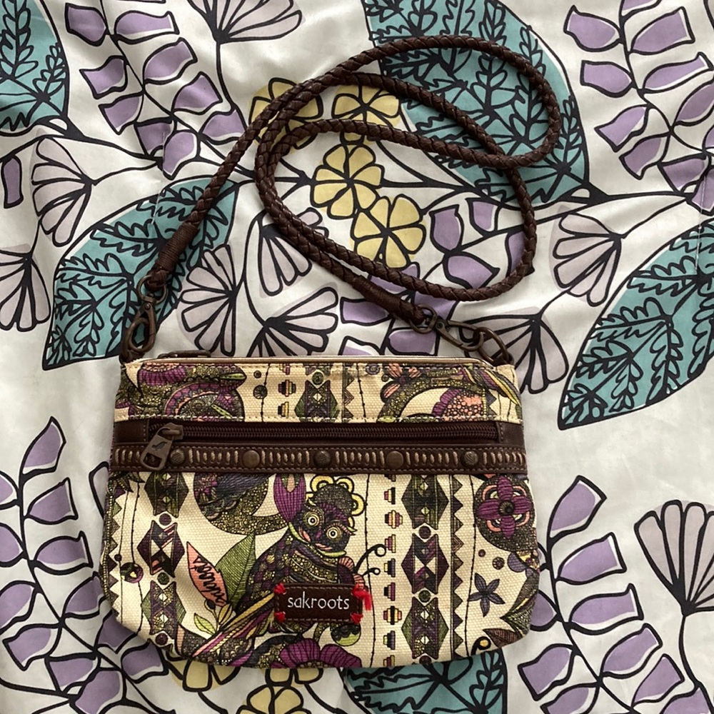 Sakroots Owl Shoulder/Crossbody Purse